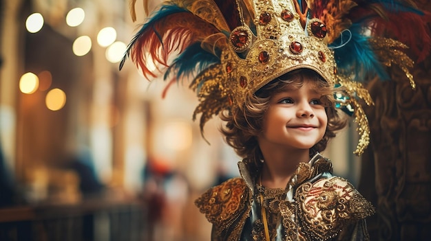 Het eerste carnaval van een kind Een opwindend avontuur met het voorbereiden van kostuums