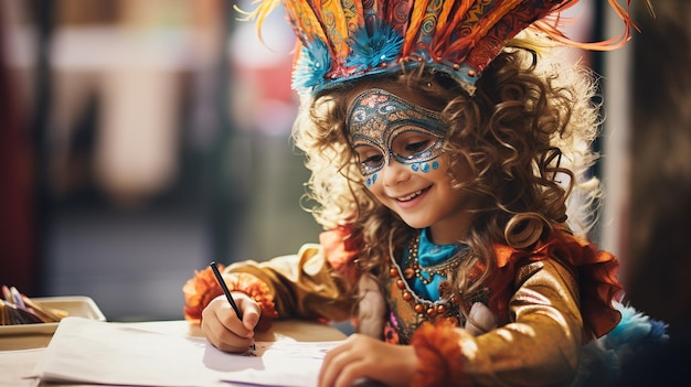 Het eerste carnaval van een kind Een opwindend avontuur met het voorbereiden van kostuums
