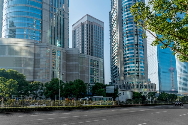 Het financiële district van Shanghai Lujiazui