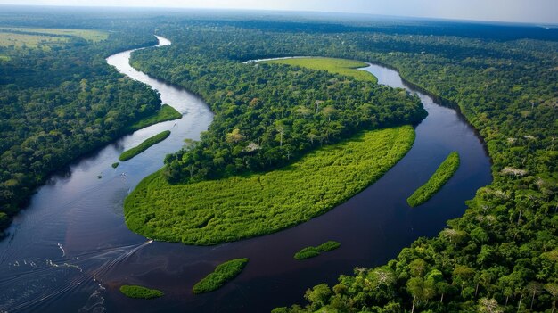 Het gebied bij Uara in Brazilië ligt aan de oevers van de Amazone