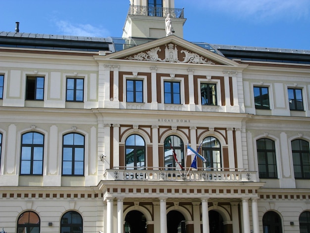 Het gebouw in Riga, Letland