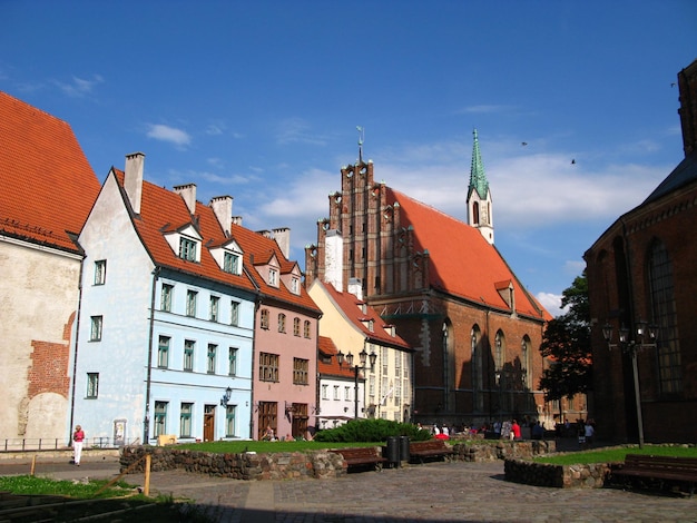 Het gebouw in Riga, Letland