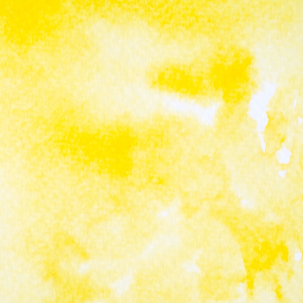 Het gele abstracte waterverf schilderen geweven op Witboekachtergrond