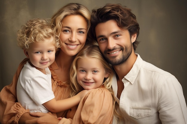 Het geluk van een gezin vastleggen Generatieve Ai