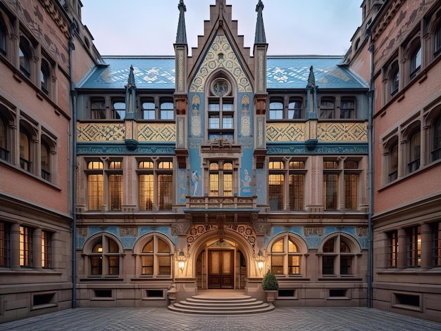 het gerechtsgebouw van het federale wetboek van strafrecht in frankfurt duitsland