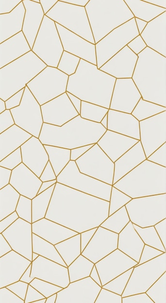 Het gouden en witte patroon van het behang is een geometrisch patroon.