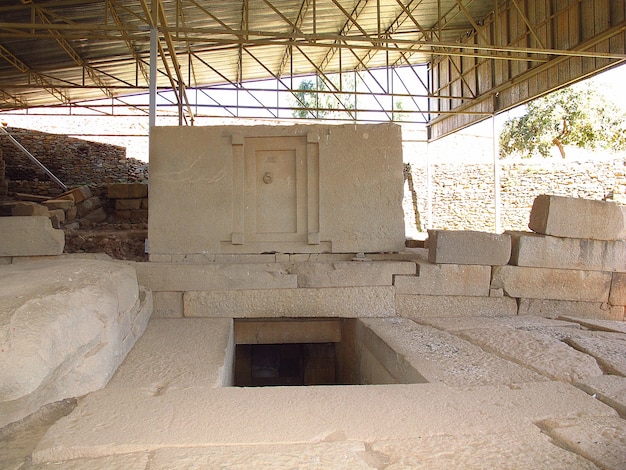 Het graf in de stad Axum, Ethiopië