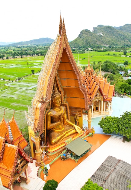 Het grote Standbeeld van Boedha in Wat Tham Sua Temple, Thailand