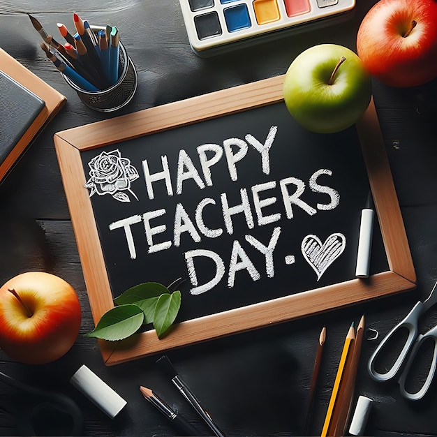 Het hart van het onderwijs vieren Gelukkige lerarendag