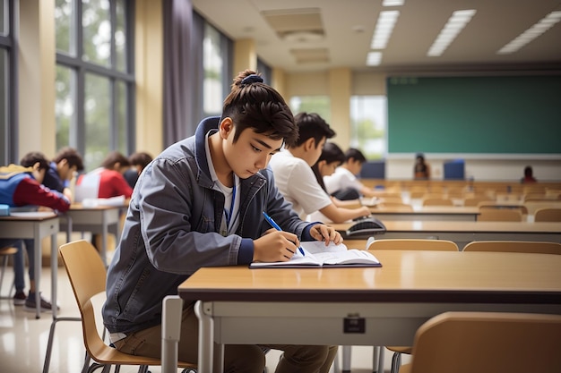 Het hebben van een test op de universiteit