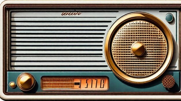 Foto het herontdekken van de nostalgie naar oude radio's