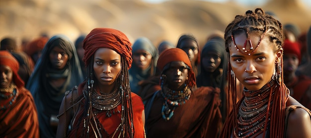 Het Himba-volk van Namibië staat bekend om hun herstelde lichamen, gegenereerd met AI.
