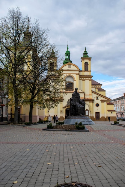 Het historische centrum van IvanoFrankivsk stad Oekraïne