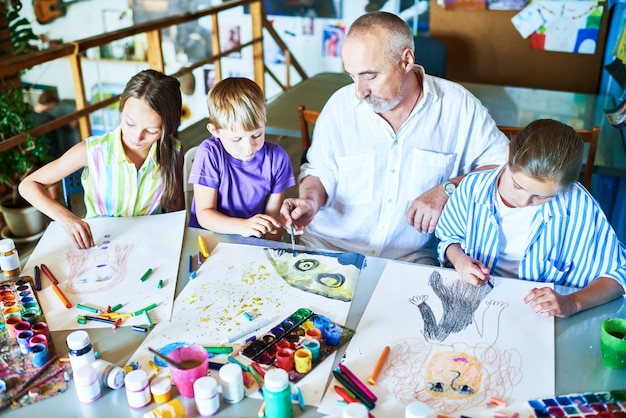 Het hogere Kunstonderwijs van de Mensenonderwijs op School