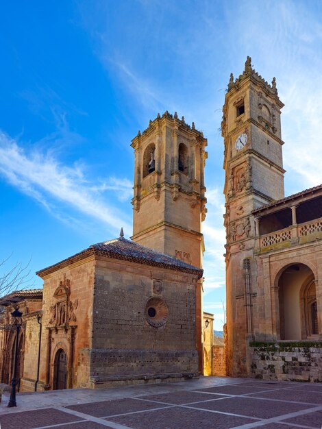 Het hoofdplein van Alcaraz in de provincie Albacete