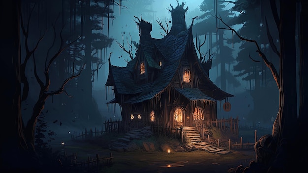 Het huis in het bos