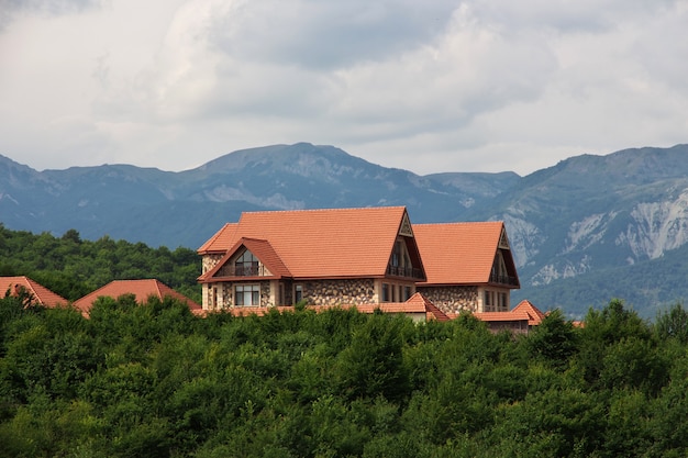 Het huis in Kaukasische bergen, Azerbeidzjan