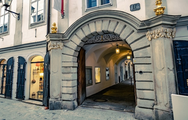 Het huis van Mozart in Linz, Oostenrijk