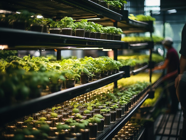 het hydroponisch kweken van groenten Generatieve AI