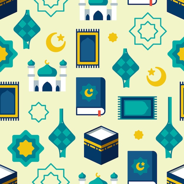 Het Iclamische patroon van de achtergrond van de Ramadan