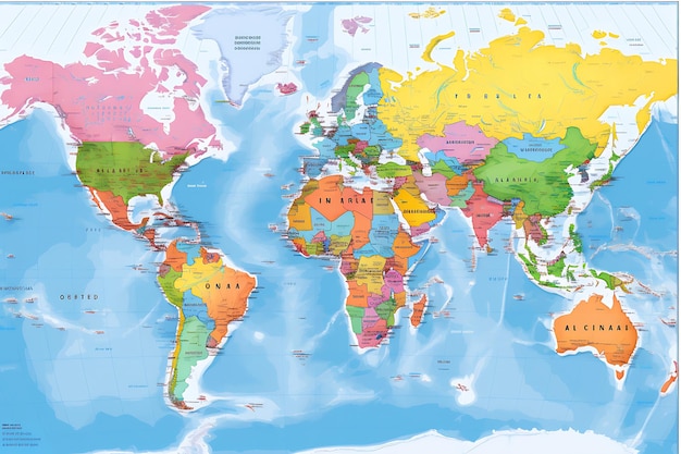 Het in kaart brengen van de wereld het verkennen van de wereldwijde geografie via wereldkaarten