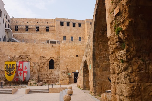 Het interieur van het Akko-fort