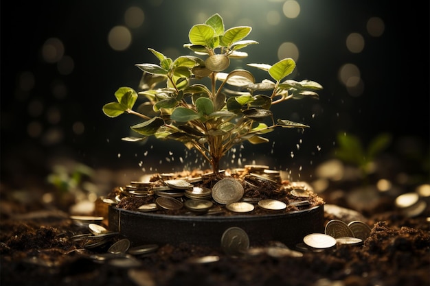 Het investeringsgeld van de natuur groeit als een boom in vruchtbare grond