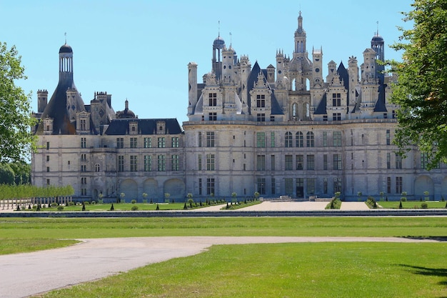 Het kasteel Chambord in de Loire-vallei Frankrijk Gebouwd in 15191547