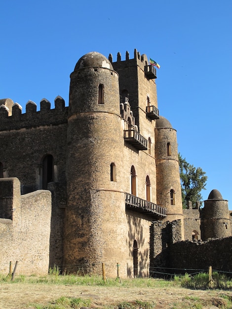 Het kasteel in de stad Gondor, Ethiopië