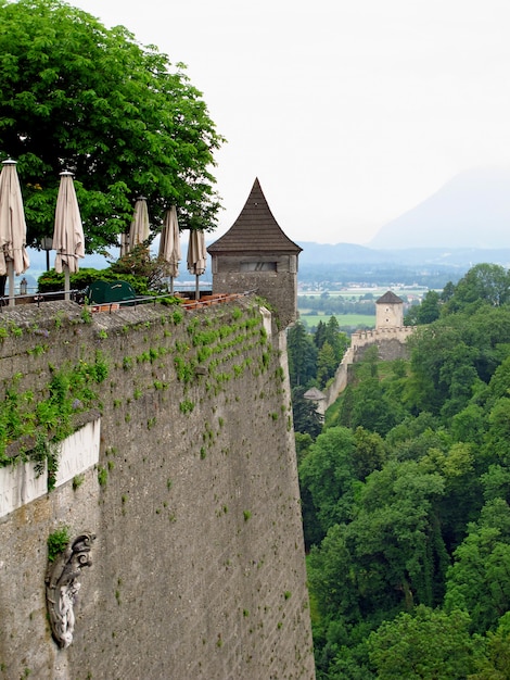 Het kasteel in Salzburg, Oostenrijk