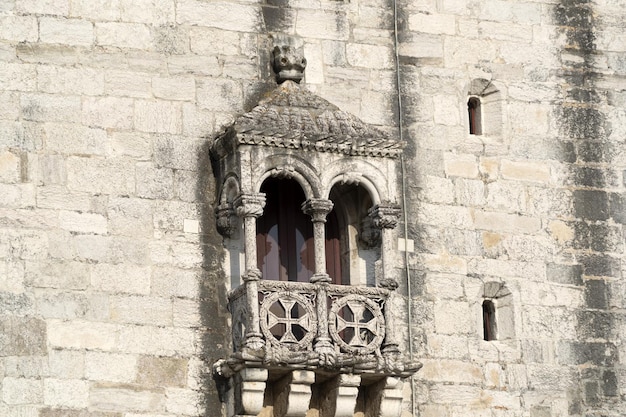 Het Kasteel van Belem in het detail van Lissabon Portugal