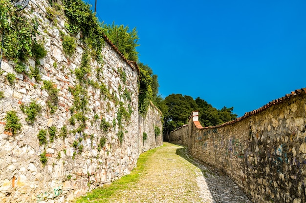 Het kasteel van Brescia in Lombardije, Italië