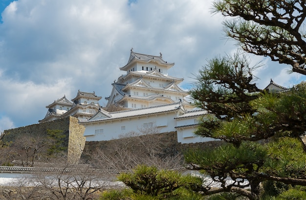 Het kasteel van Himeji in Osaka