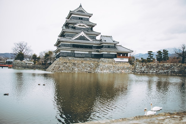 Het kasteel van Matsumoto in Japan