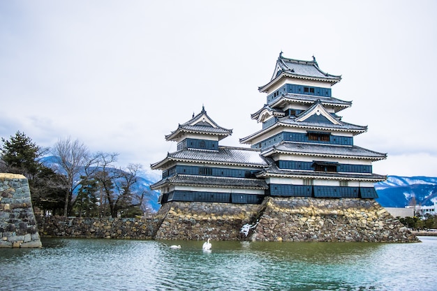 Het kasteel van Matsumoto in Japan