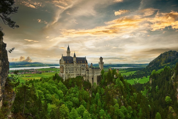 Het kasteel van Neuschwanstein in Duitsland