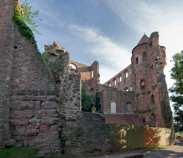 Het kasteel van Wertheim in de zomer