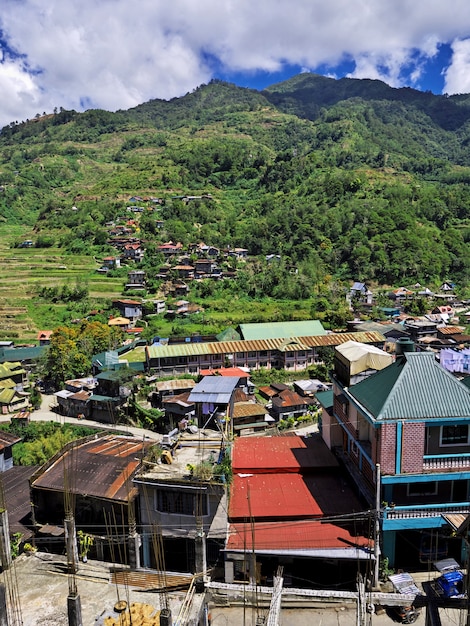 Het kleine dorp in Banaue op de Filipijnen