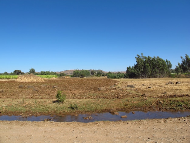 Het kleine dorp in Ethiopië, Afrika