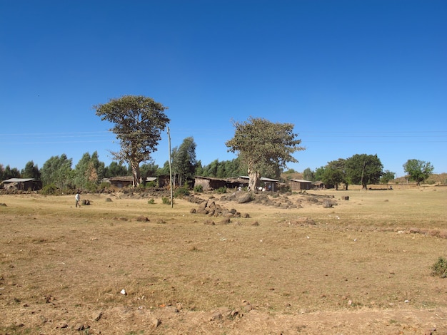 Het kleine dorp in Ethiopië, Afrika