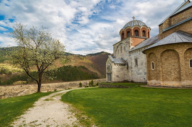 Het klooster Studenica Servië De belangrijkste attractie van het kloosterByzantijnse stijl fresco's Dati