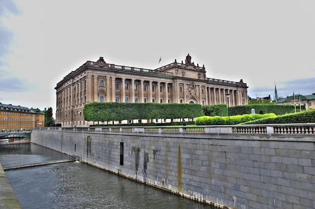 Het koninklijk paleis in Stockholm Zweden