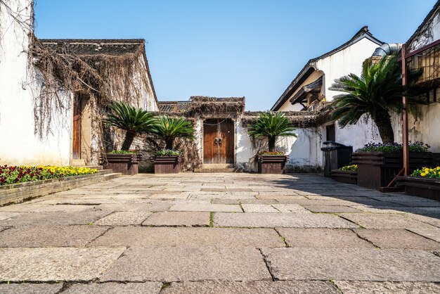 Het landschap van de oude stad Shaoxing, Zhejiang