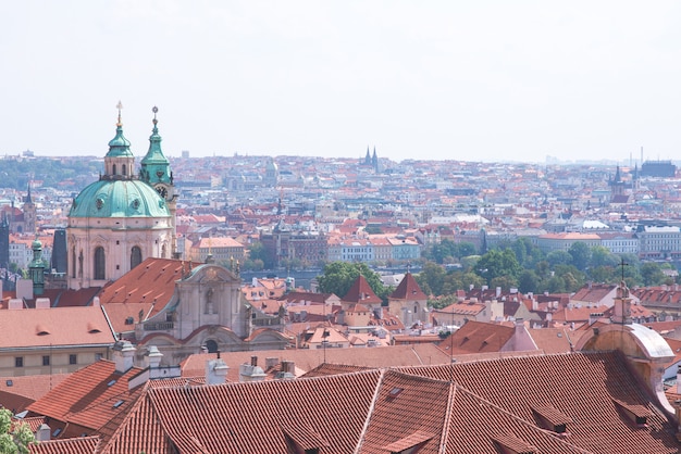 Foto het landschap van de oude stad van praag