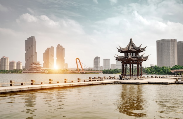 Foto het landschap van het het westenmeer van china hangzhou