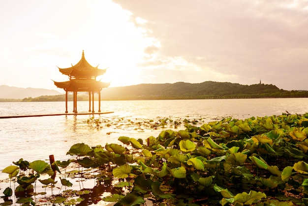 Het landschap van het het westenmeer van china hangzhou