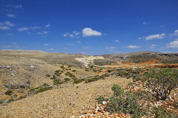 Het landschap van Socotra eiland Indische Oceaan Jemen