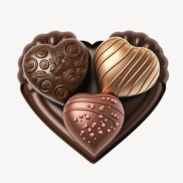 Het leuke Zoete Bruine Art. van de Valentijnskaart van Chocolade Digitale
