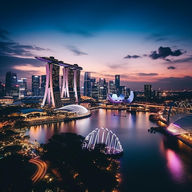 Het levendige en cultureel gevarieerde stadsbeeld van Singapore