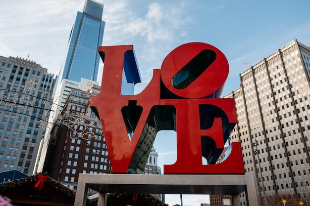 Het love park officieel bekend als john f kennedy plaza